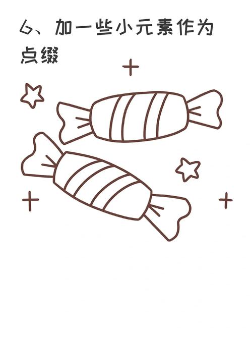 子在减肥就不能吃甜食了,那我们可以画出来,我这里就分享一糖果简笔画